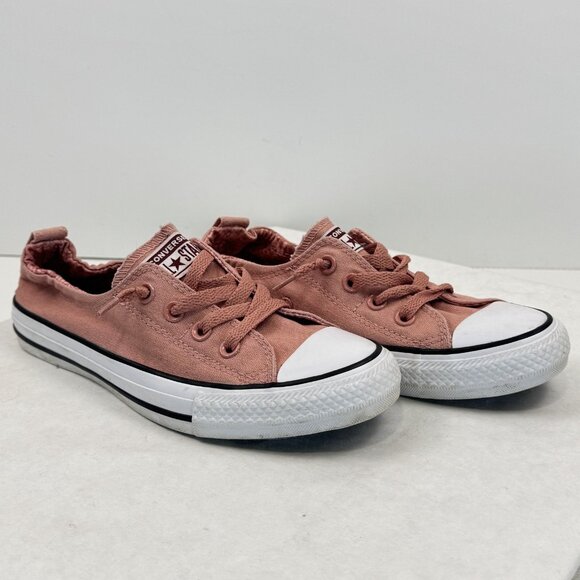Converse All Star Chuck Taylor Womens 7-8 Mens 6 Low Top Sneakers Salmon Canvas - Picture 14 of 14